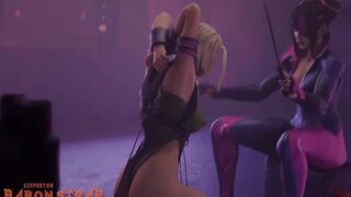 Cammy and Juri Lesbian Foot Tickle Domination