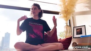 Ersties - Cute Daphne Masturbates On a Window Sill For All To See