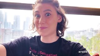 Ersties - Cute Daphne Masturbates On a Window Sill For All To See