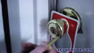 Teen Beauties Bathe Together In The Hotel