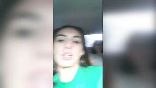 I record my two companions undressing and masturbating their pussies in the Uber