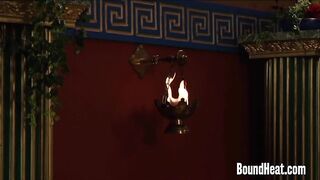 Busty Lesbian Mistress Moans And Orgasms With Naked Babes