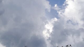 Our fire went out because of the rain and until the rain stopped falling we fucked with my neighbor