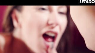 Big Ass Brunette Emylia Argan Erotic Sex with Waitress - LETSDOEIT