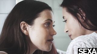 Watch these gorgeous lesbians lick each other's hot wet pussy