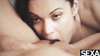 Watch these gorgeous lesbians lick each other's hot wet pussy