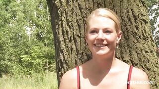 Ersties - Isabella masturbates with toys outdoors