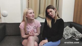 Ersties - Hot Blonde Quivers As Rebecca Tongues Her Clit