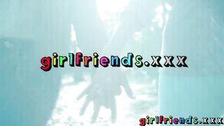 Girlfriends Lez girls lick in new year part 1