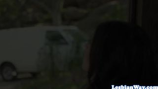 Lesbian babe facesitting during oral sex