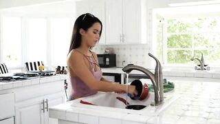 A little sexy Kitten with a Busty cougar. 