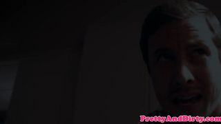 Teen petite newbie scissoring until orgasm
