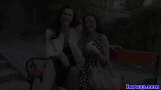 English milf plays with gorgeous babe