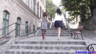 English milf plays with gorgeous babe