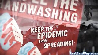 Redhead lezdom dominates oral orgy