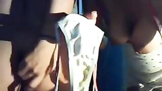 2 teens play on webcam