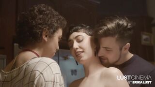 Lucky guy has sex with a hot lesbian couple - Watch Someone Like You on Erika Lust