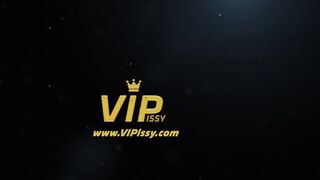 Hot girls drink golden piss and masturbate with dildo