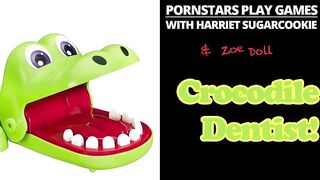 Pornstars Play Games: Crocodile Dentist with Zoe Doll