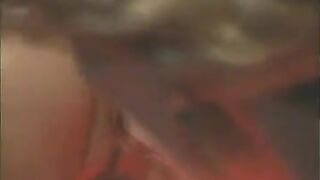 90's Retro Lesbian big dildo orgy