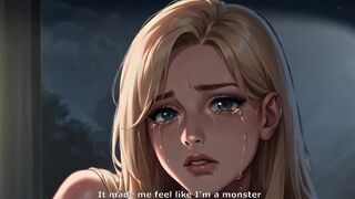 futa shemale on female stepsister - Blowjob on public beach full of people (3D/Hentai/Animate/ASMR)