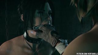 Tomb Raider Hentai Lara Croft anal pleasure with a giant dildo r34 3D animation