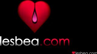 Innocent red hair Denisa Heaven and huge natural tits beauty pussy licking - Lesbea