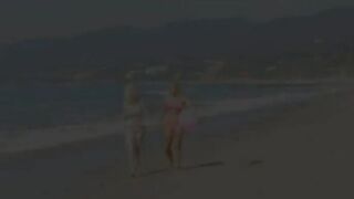 Lesbian seduction between Cali Carter and Catie Parker two sluts with tattoos and light hair fuck gently