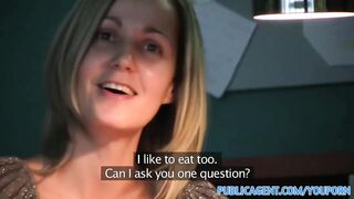 PublicAgent Office secretary fucked by a huge cock in the toilet
