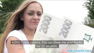PublicAgent Petite Russian with great tits takes cock for cash