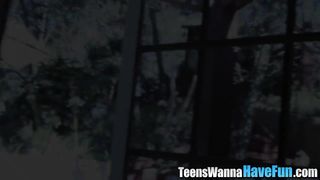 Amateur teen les licking