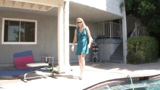 Blonde MILF teaches her stepdaughter a lesson