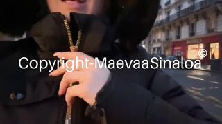Maevaa Sinaloa - Manhunt in Paris, I fuck with AD Laurent in front of my boyfriend - Double facial