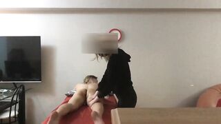 Legit Blonde Masseuse Giving in to Huge Asian Cock - 1st appearance