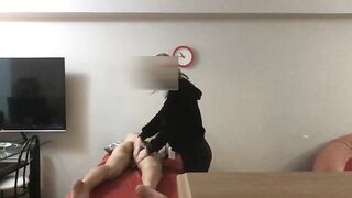 Legit Blonde Masseuse Giving in to Huge Asian Cock - 1st appearance