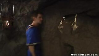 Gorgeous Lesbian Slaves Enjoying In Massage And Strapon Sex