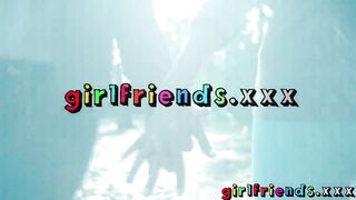 Girlfriends Skinny lesbians intimate lust