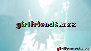 Girlfriends Outdoor lesbian pussy eating