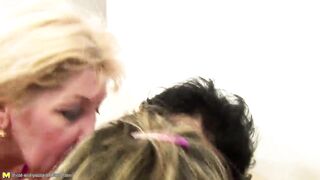 Young insane lesbian fuck and piss on grannies