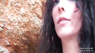 Two french babe toying on a beach