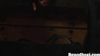 Two Ladies In Latex Whipping Tied Up Girl