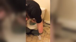 Girl drinks friend's pee