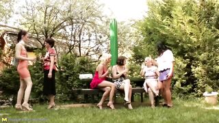 Moms Grannies at crazy pee group sex with teens