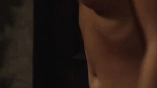 Bound Lesbian Slave In Thongs Whipped By Busty Mistress