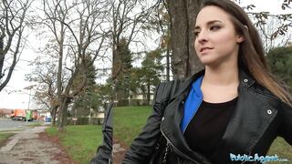 Public Agent Amirah Adara Fucks a stranger while her BF waits