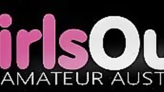 Lesbian BBW licks and fingers her girlfriend's ass before strap-on fuck and squirting