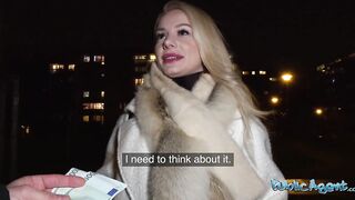 PublicAgent "I Have A Boyfriend, I'm Not Sucking Your Dick" leads to cheating creampie from a stranger