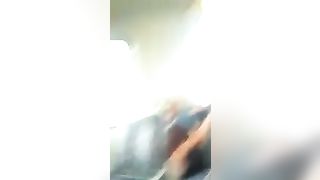 Licking pussy in bus.