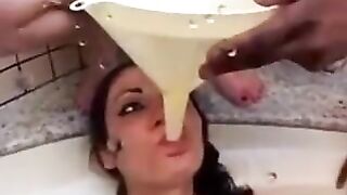 Lesbians piss femdom