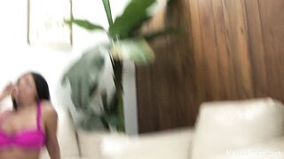 Mason Moore & Zoe Britton fuck on the couch